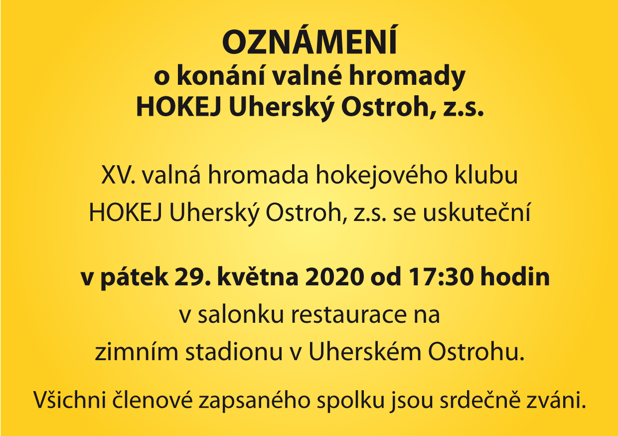 XV. valná hromada se uskuteční 29. května