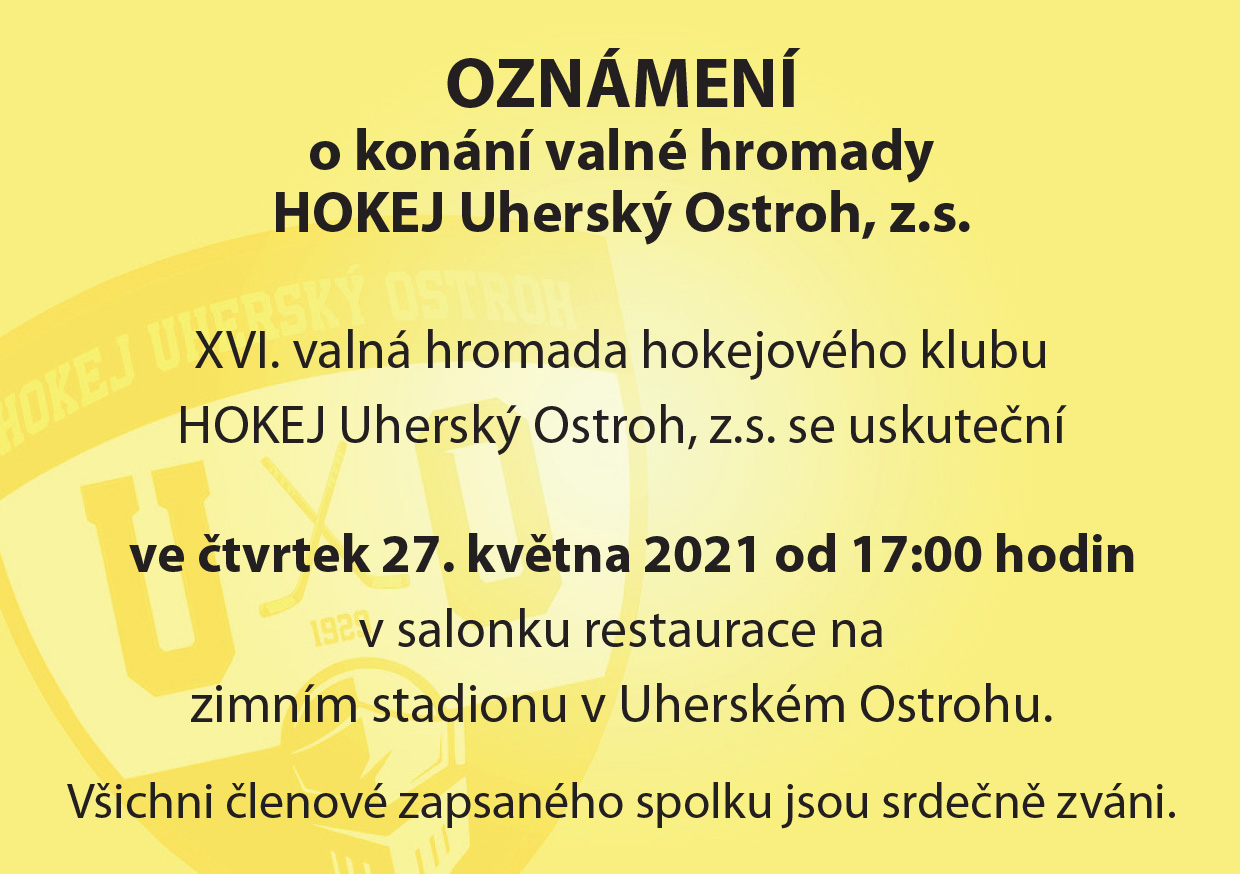 XVI. valná hromada se uskuteční 27. května