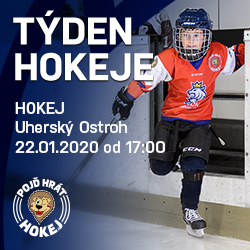 Přijďte ve středu 22. ledna v 17:00 hodin na zimní stadion v Uherském Ostrohu na akci Týden hokeje