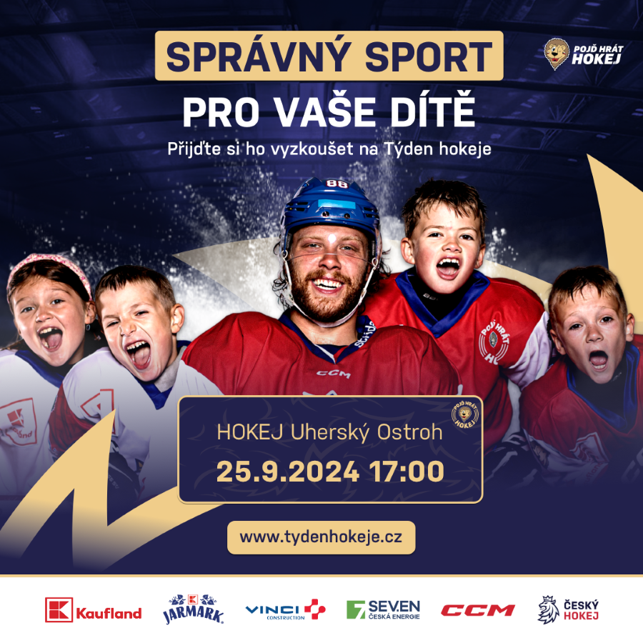 Přijďte ve středu 25. září na zimní stadion na akci Týden hokeje!