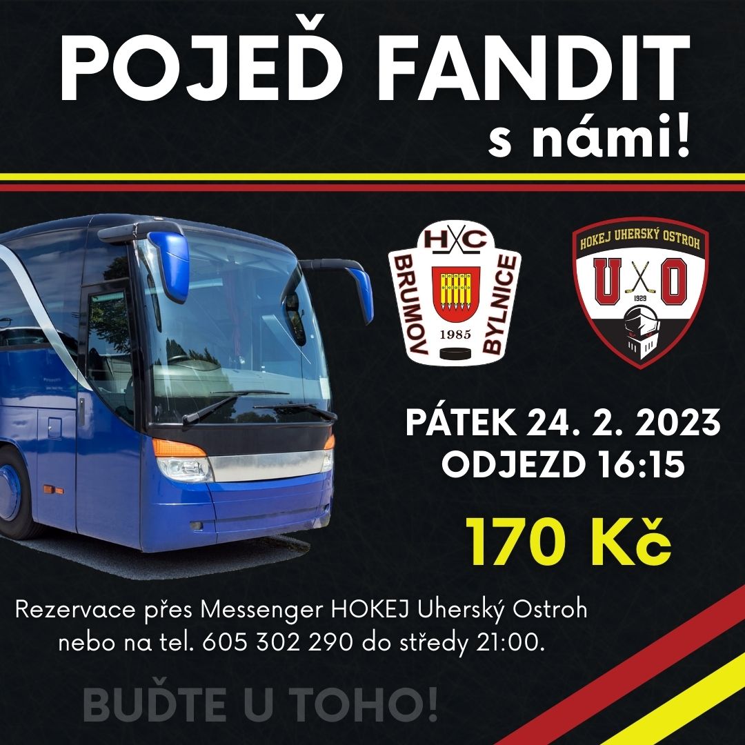 Speciální autobus pro fanoušky na druhé čtvrtfinále v Brumově-Bylnici