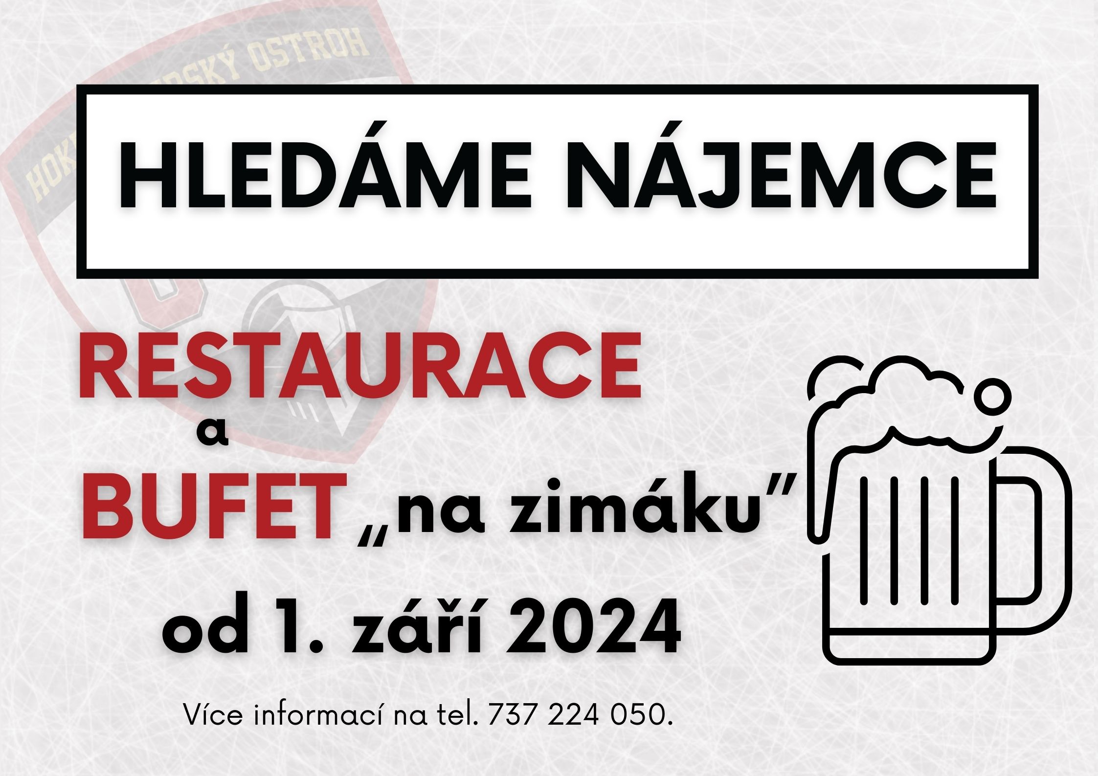 Hledáme nájemce pro restauraci a bufet od 1. září 2024